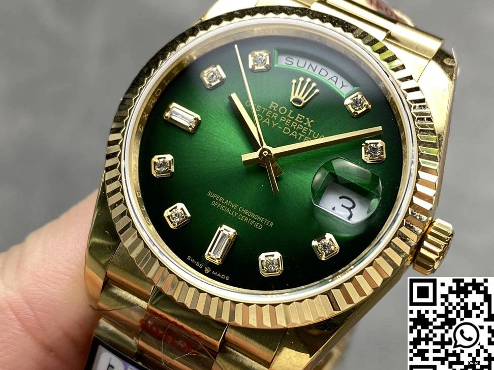 Dial Yellow Factory Day Tungsten Green M128238-0069 Steel Lightweight QF Date v5 Rolex 922 Gold 36mm 0711